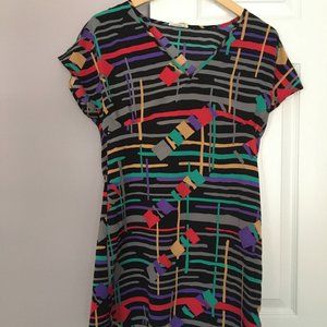 Retro 80's print shirt/dress